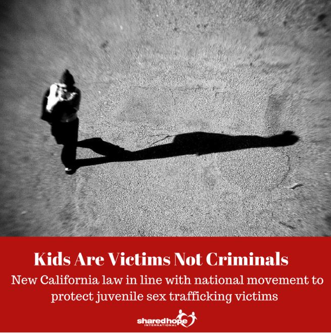 California Recognizes Kids are Victims, Not Criminals