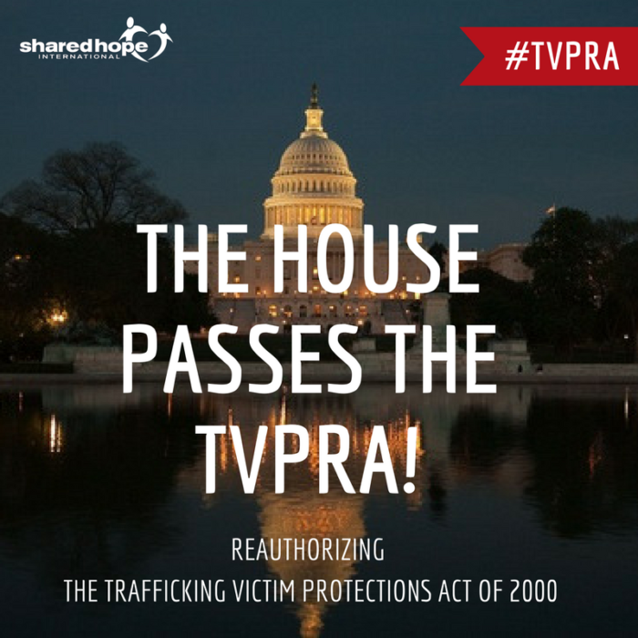 Critical Human Trafficking Legislation Passes the House