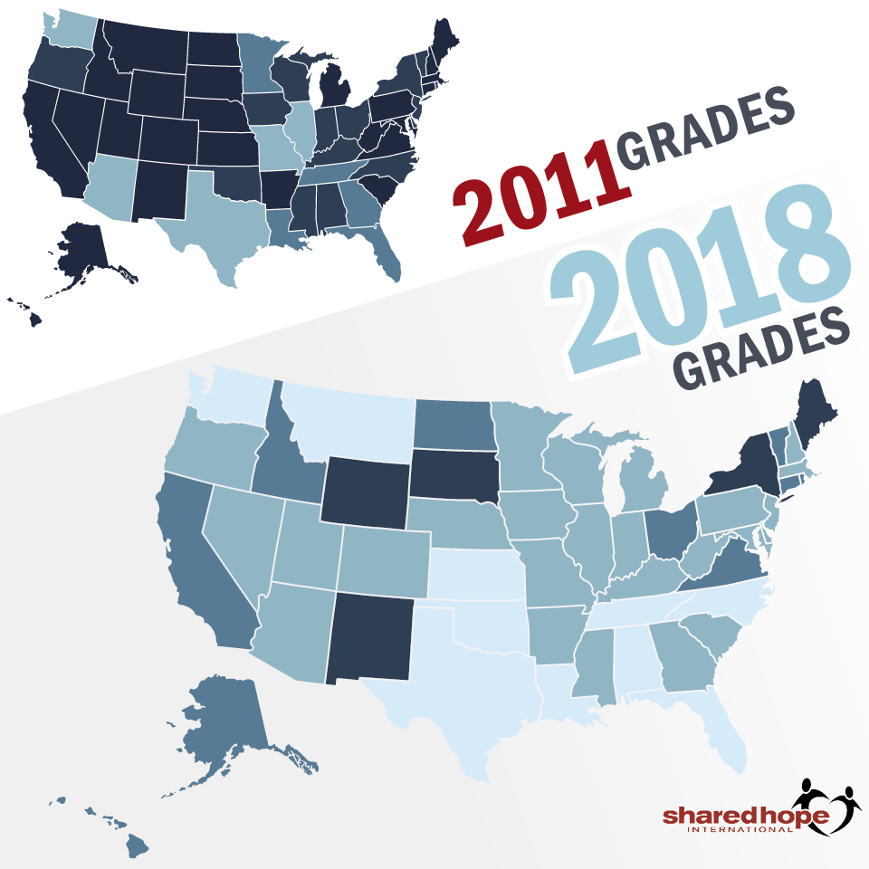 State Report Cards For Sex Trafficking Laws In The United States