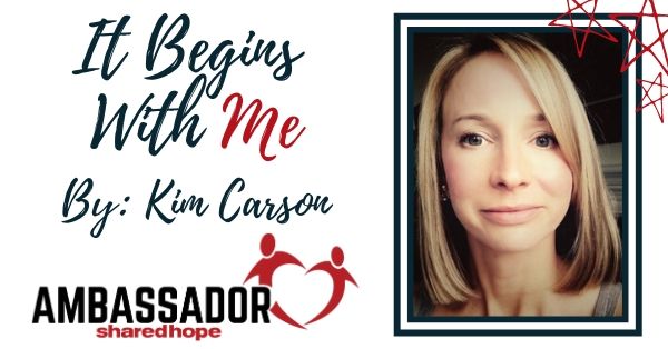 Title Graphic of "It Begins With Me" By Kim Carson