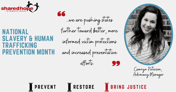 January 2022 - Human Trafficking Awareness Month: Bring Justice
