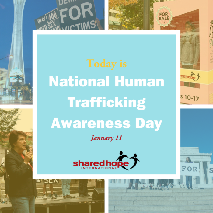 Today is Human Trafficking Awareness Day; January is Trafficking Prevention Month